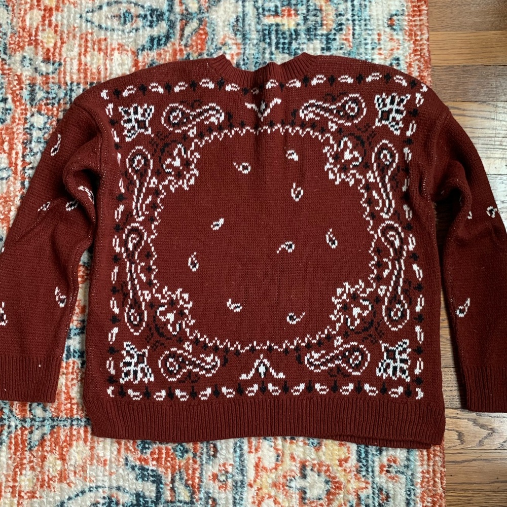 Madewell Bandana Pullover Sweater - Picture 9 of 12